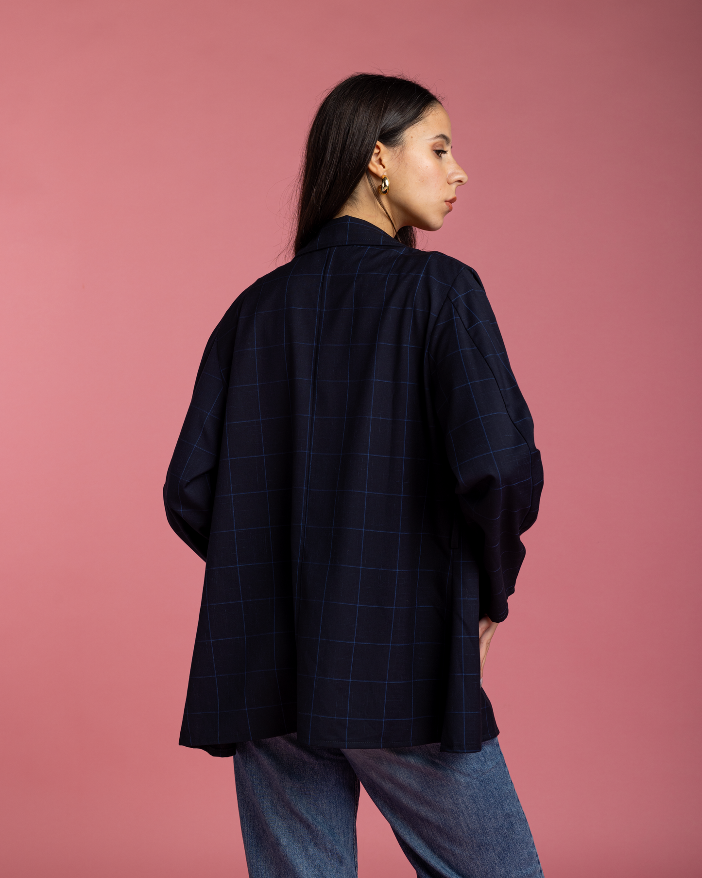 Casual Blazer - Navy Blue