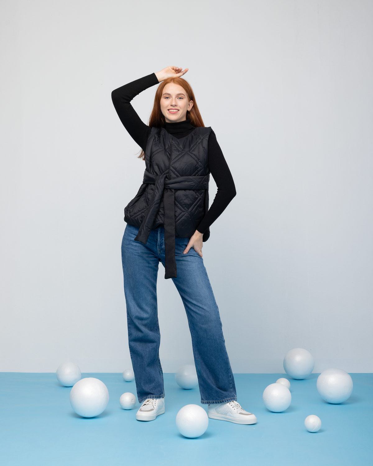 Open Puffer Jacket