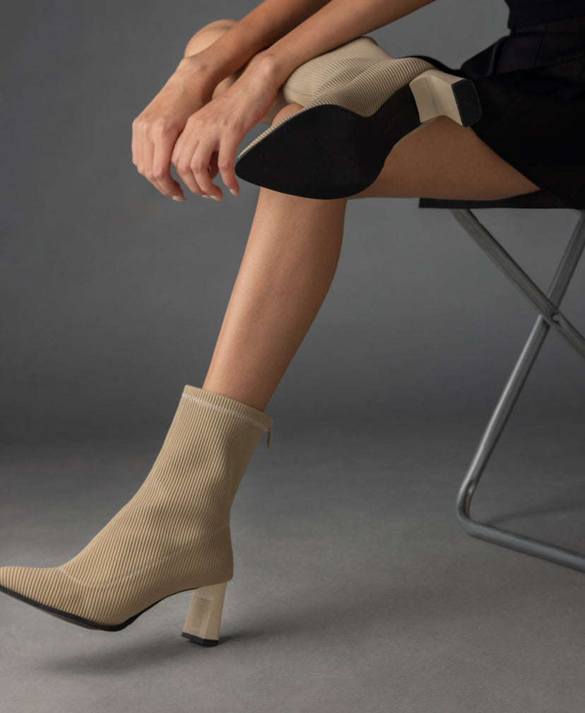 Tricot High Heel Boots