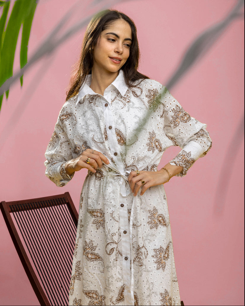 White Bee Cotton Dress + basic cotton dress