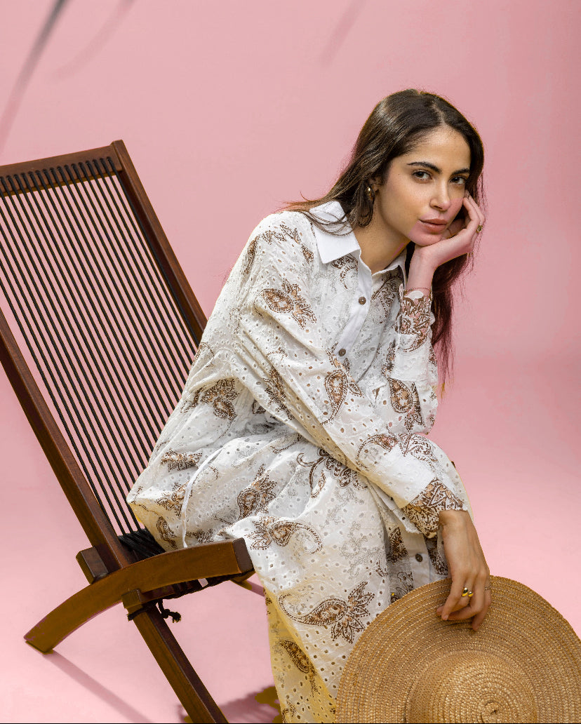 White Bee Cotton Dress + basic cotton dress