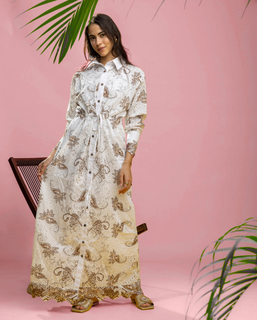 White Bee Cotton Dress + basic cotton dress