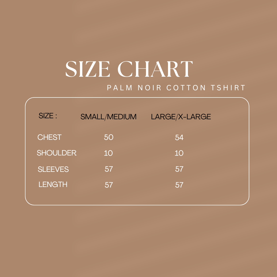 Palm Noir Cotton Tshirt