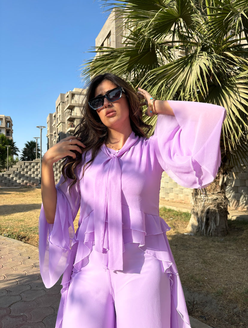 Ruffles set-lavender