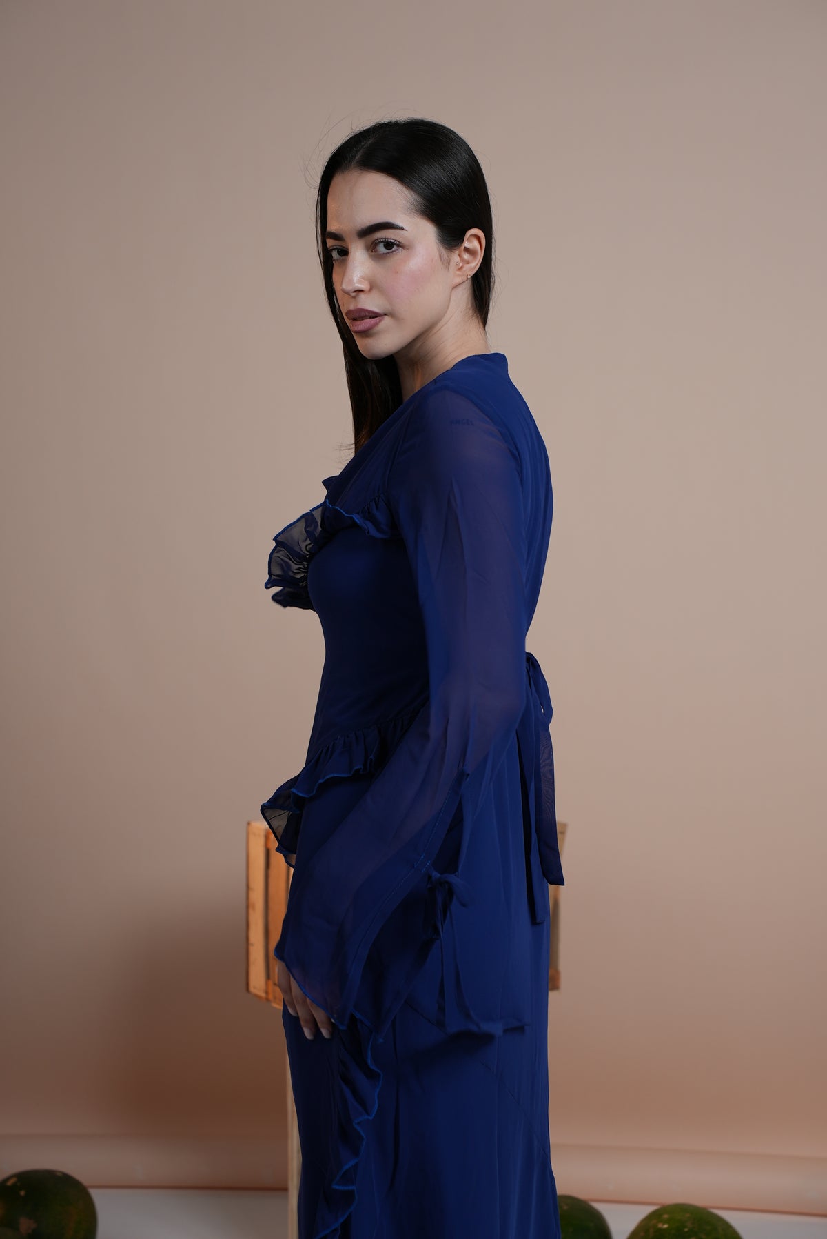 Chiffon Ruffles Dress