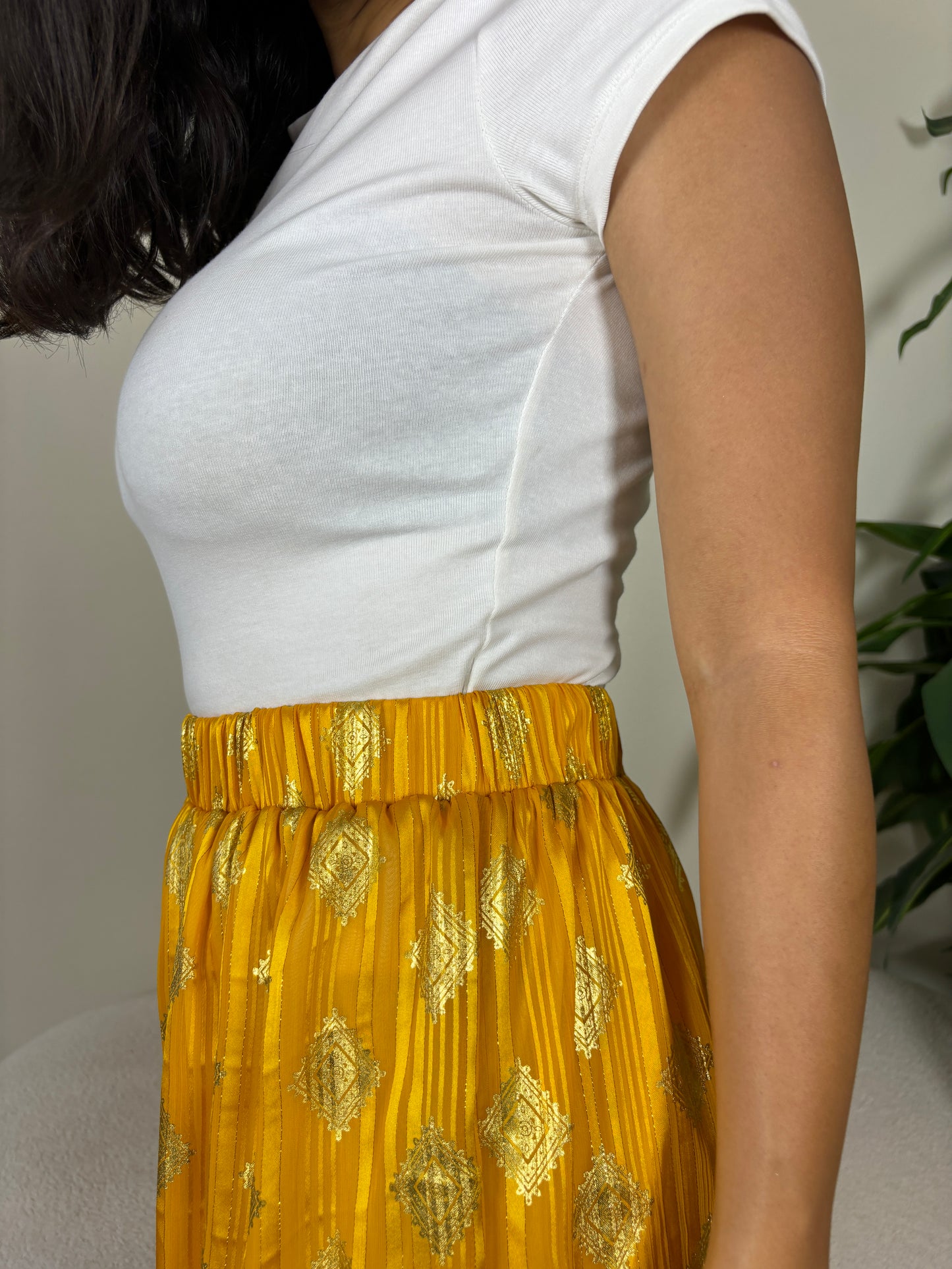 Boho pants - cotton lined -yellowxgold