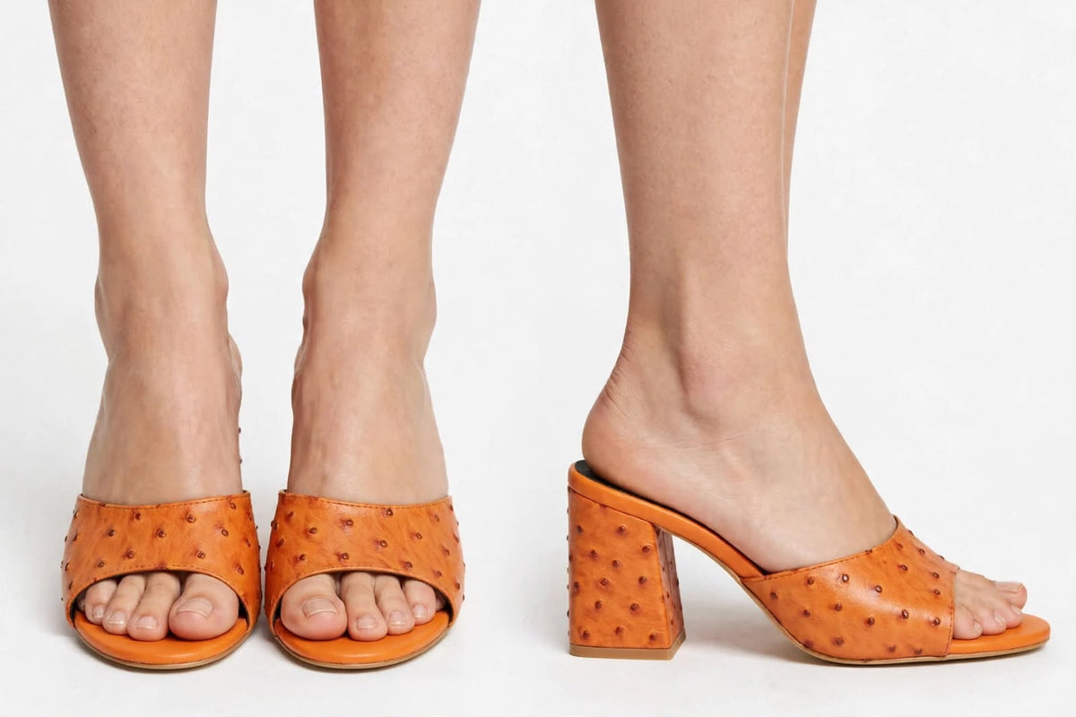 Cactus-Embossed Sandals