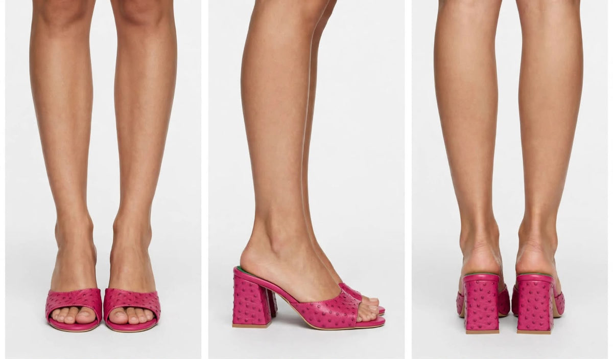 Cactus-Embossed Sandals