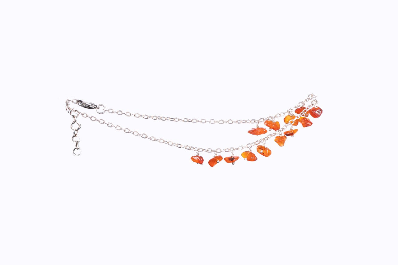 Tesoro - Solar Orange Anklet