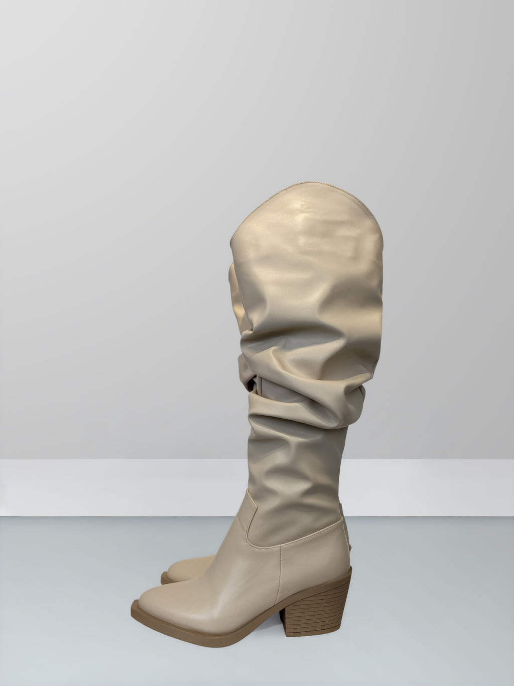 Folds Leather Boots