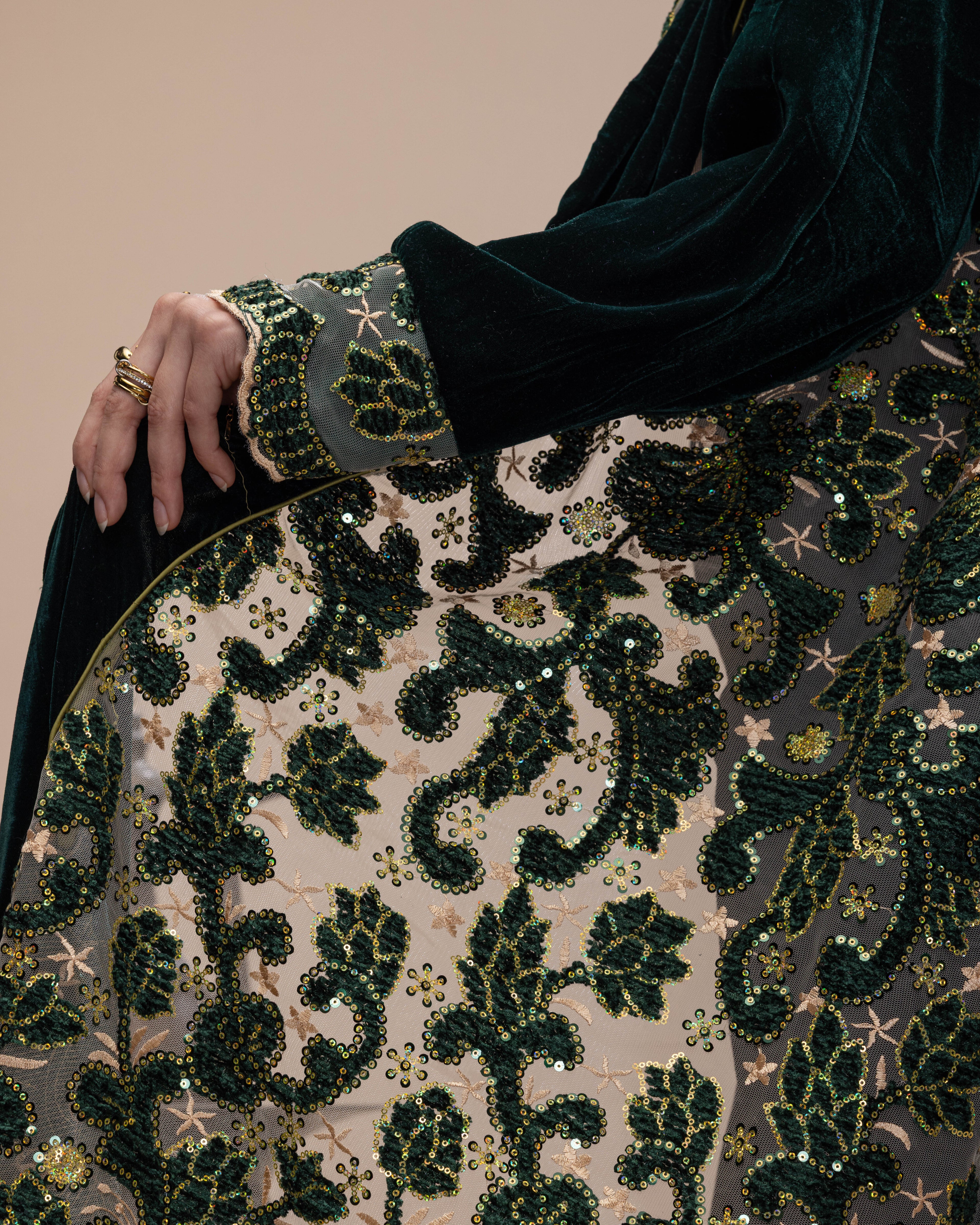 Royal Green Kaftan