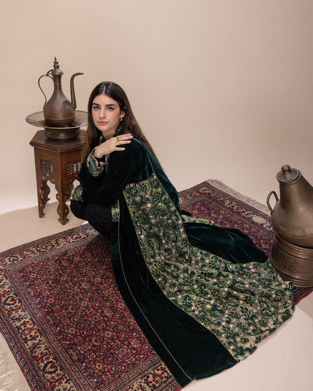 Royal Green Kaftan