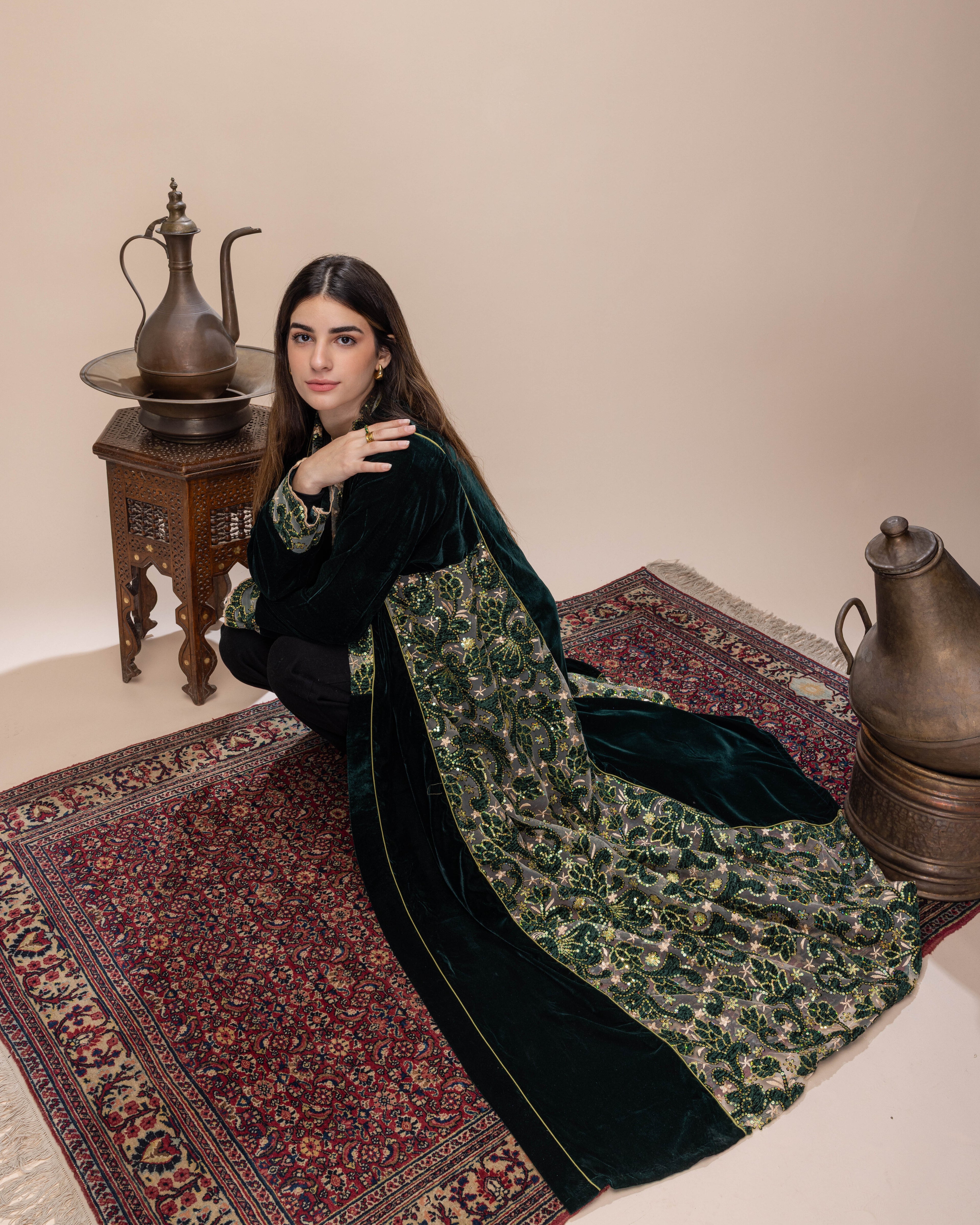 Royal Green Kaftan