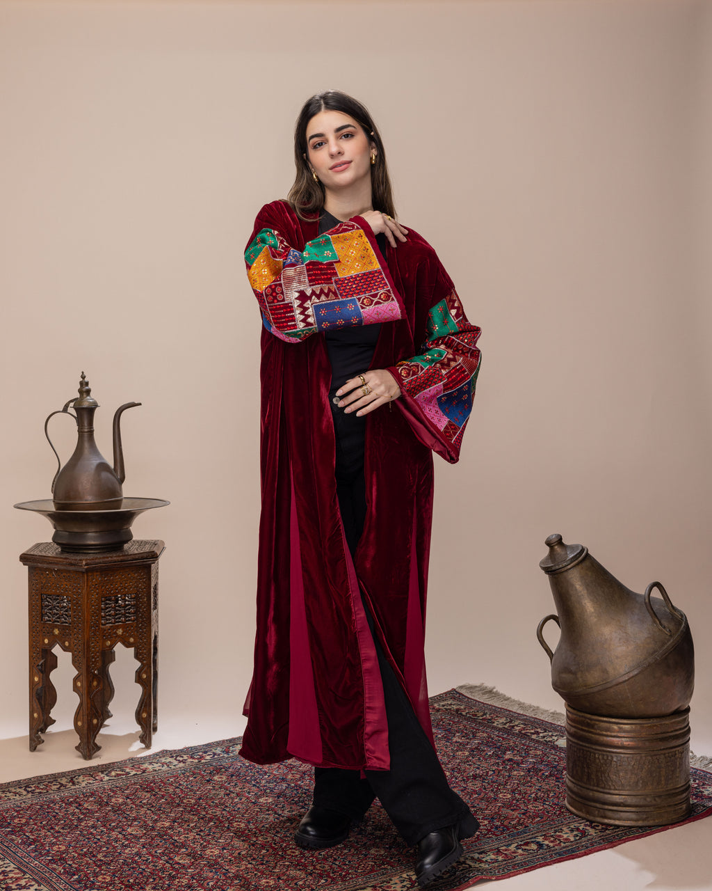 Cherry Red Flow Kaftan