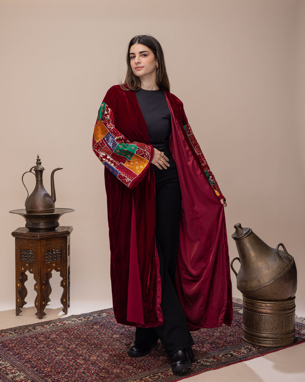 Cherry Red Flow Kaftan