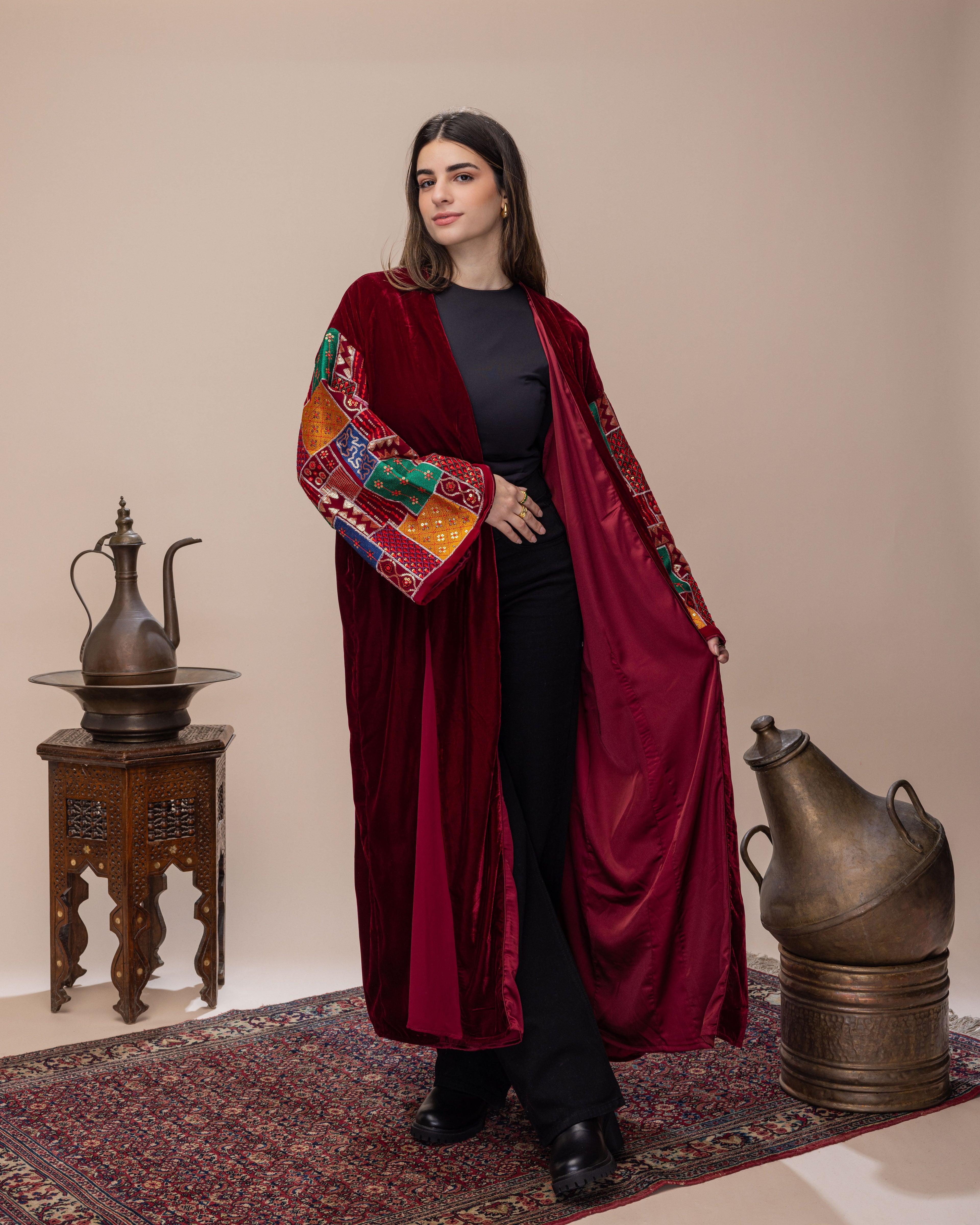 Cherry Red Flow Kaftan