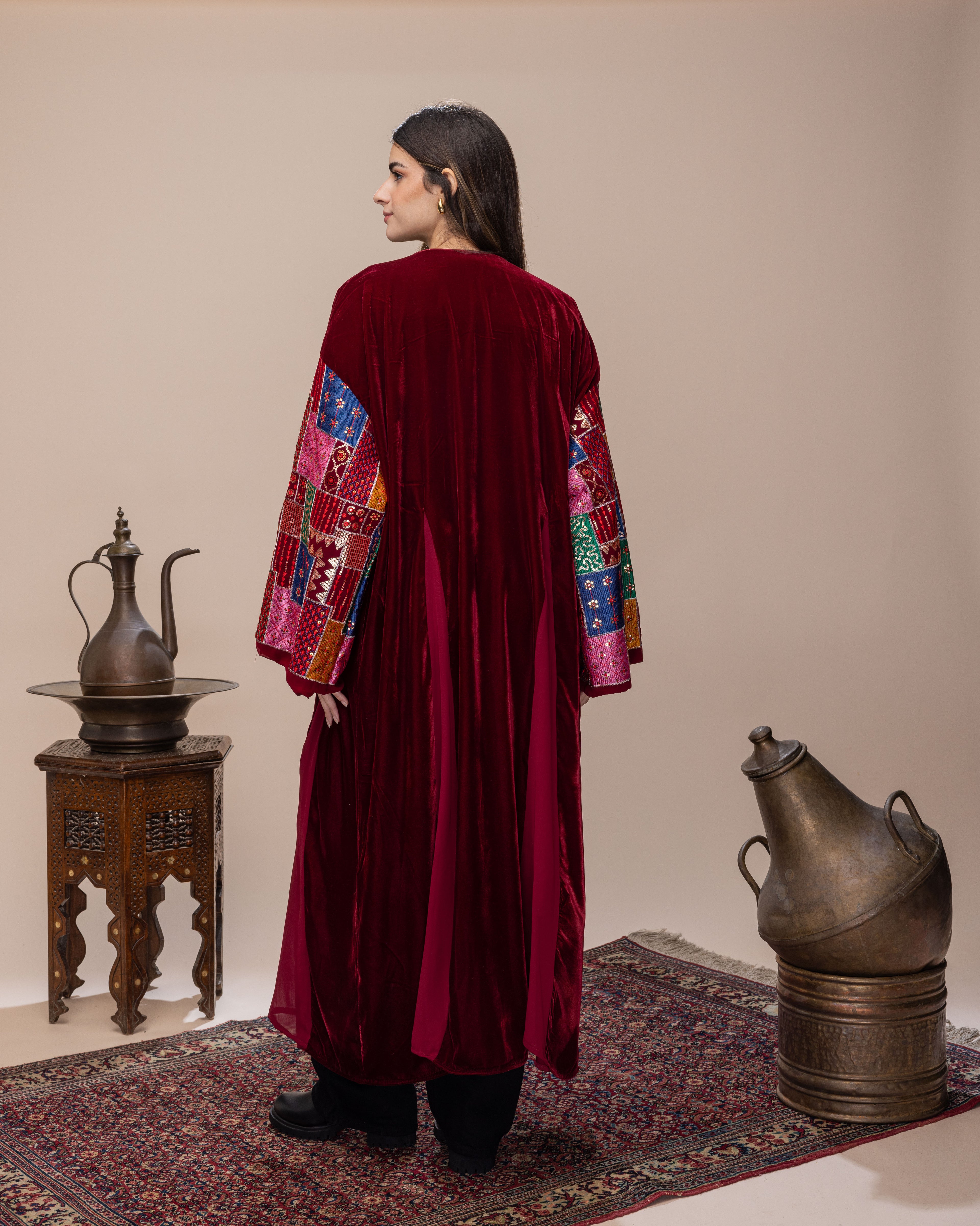 Cherry Red Flow Kaftan