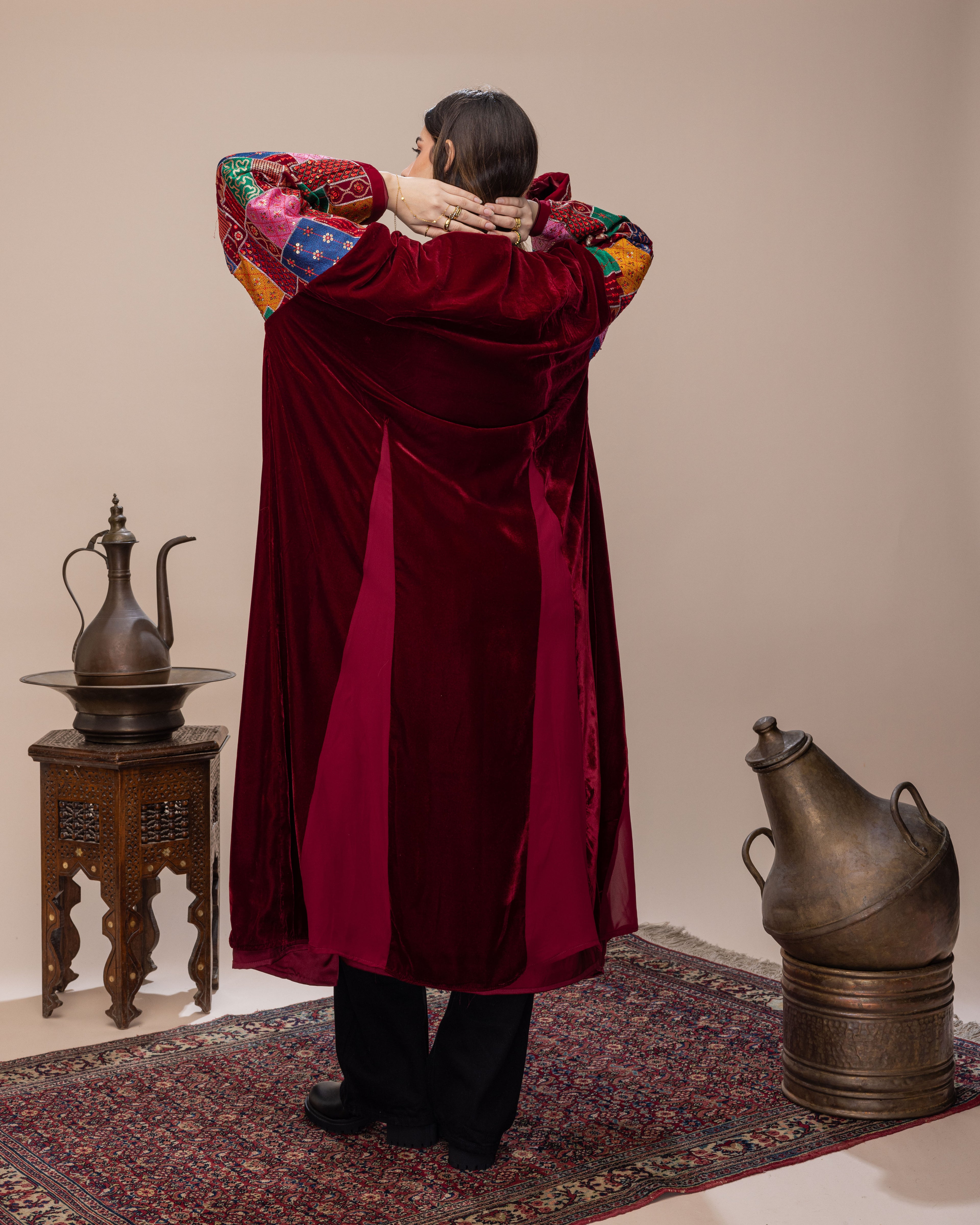 Cherry Red Flow Kaftan