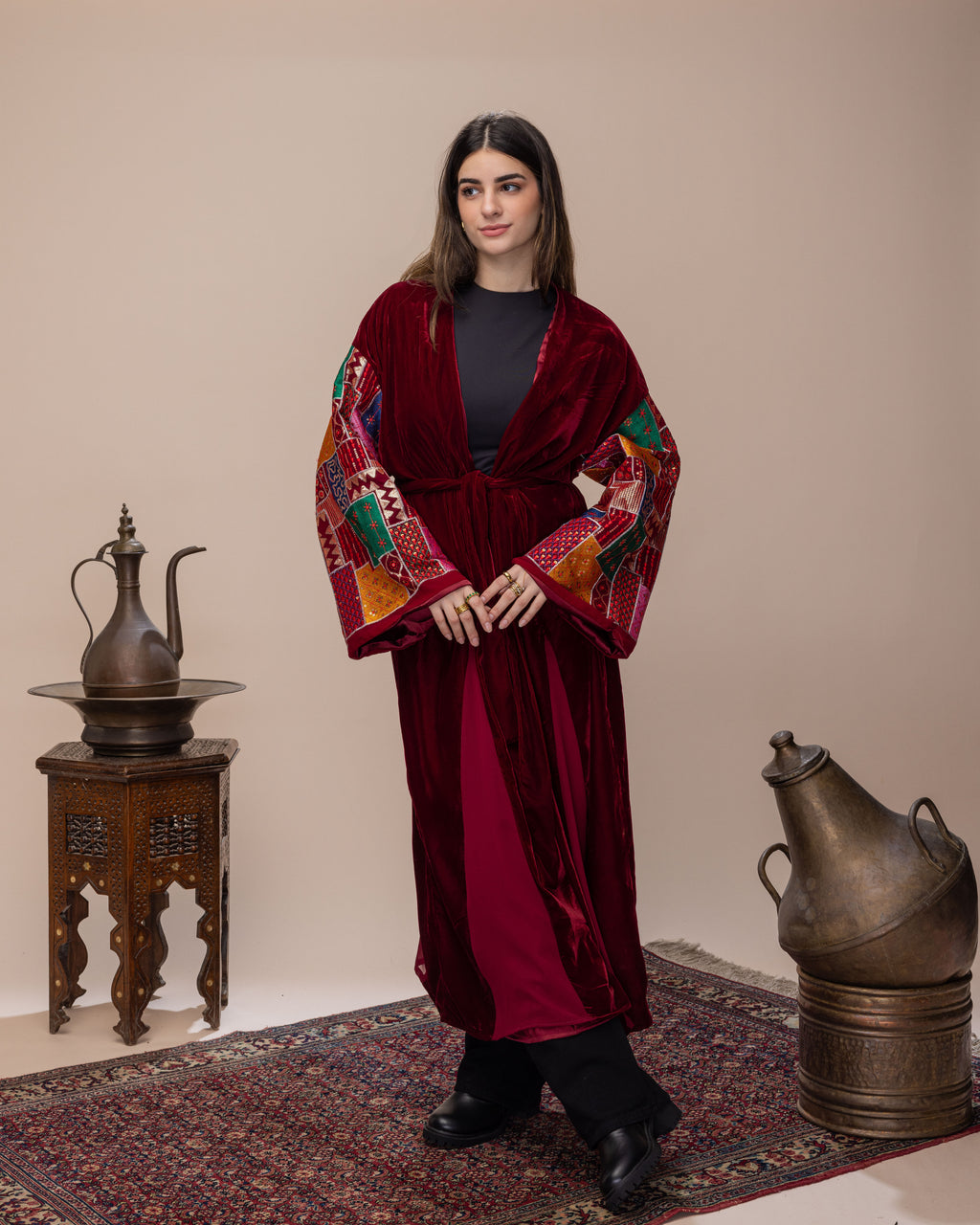Cherry Red Flow Kaftan