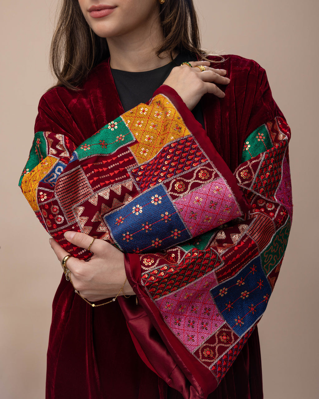 Cherry Red Flow Kaftan