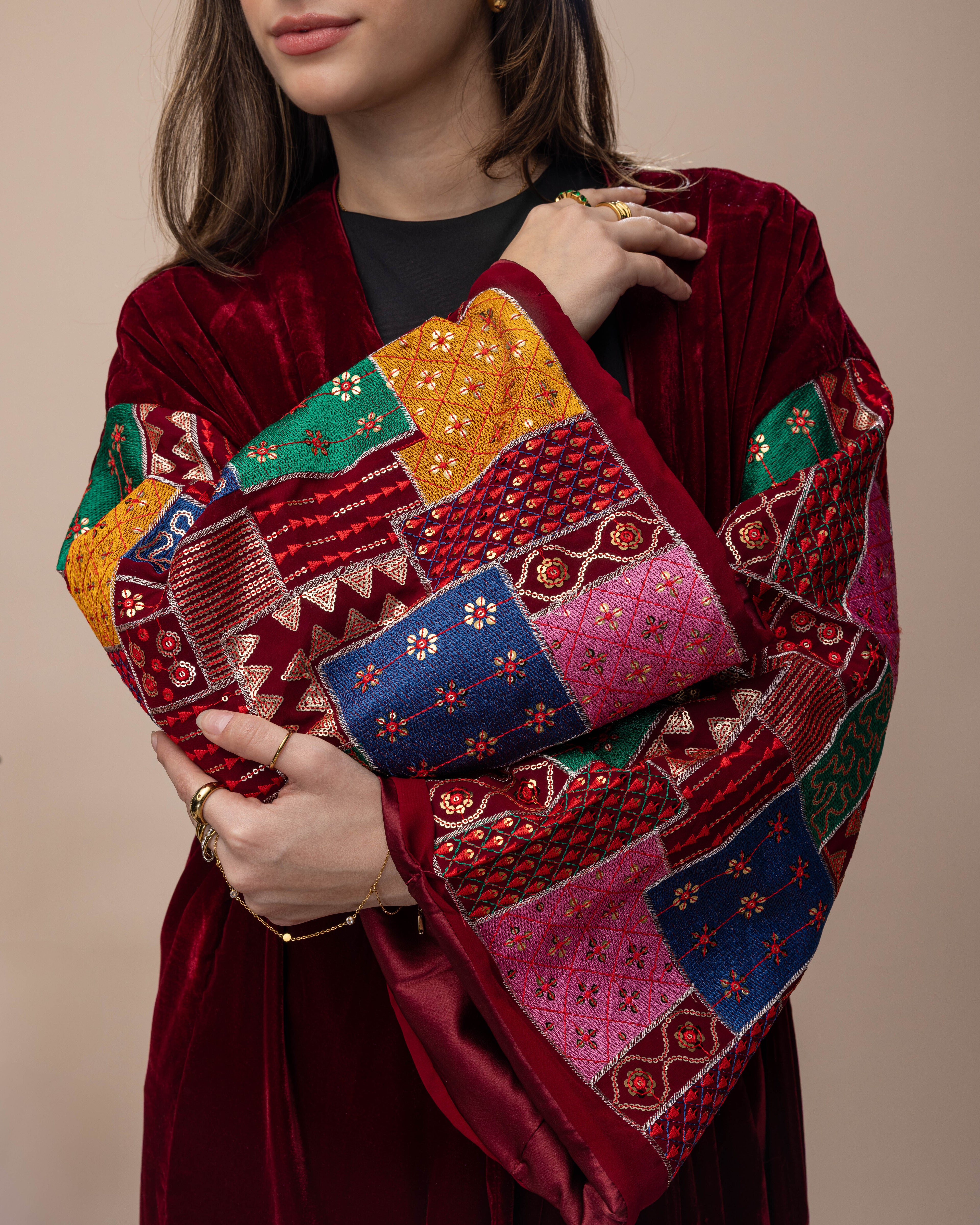 Cherry Red Flow Kaftan