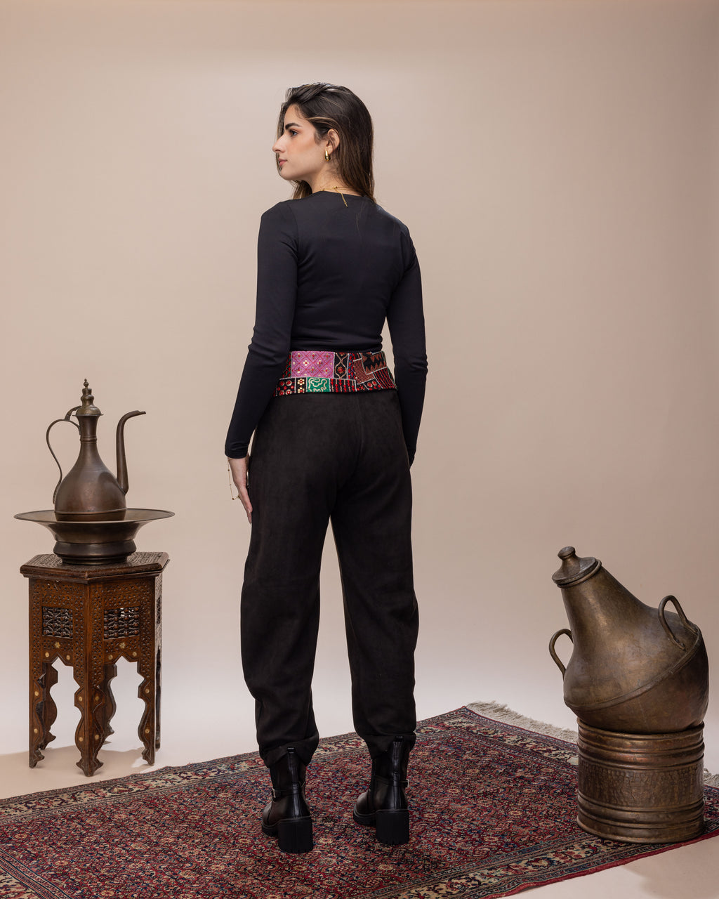 Siwa light Suede Ballon Pants