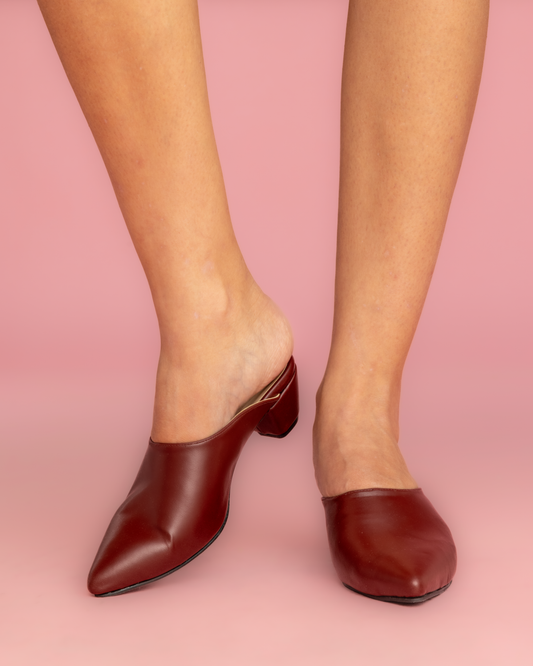 Cactus Mules - Burgundy