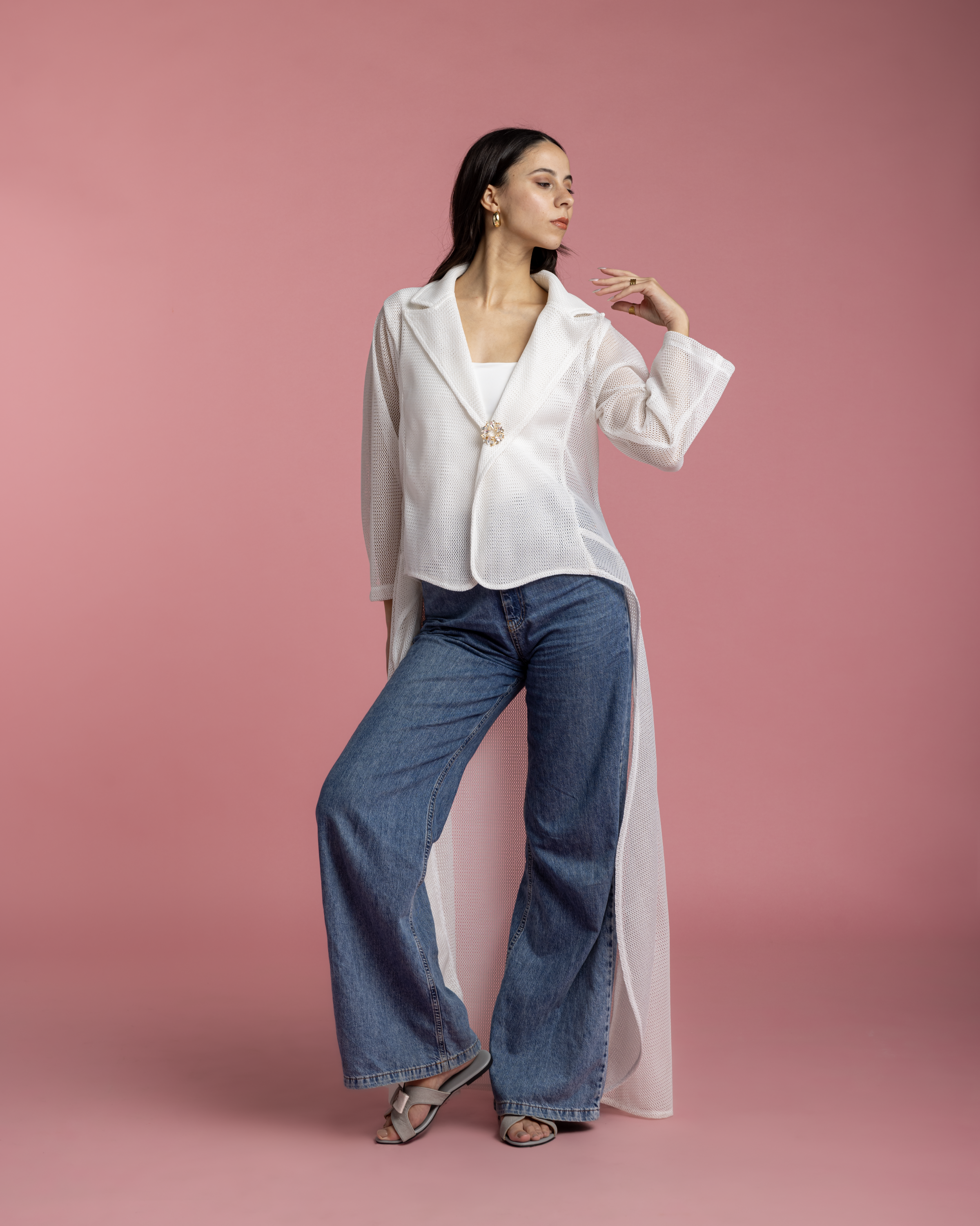 The Evening Blazer - White