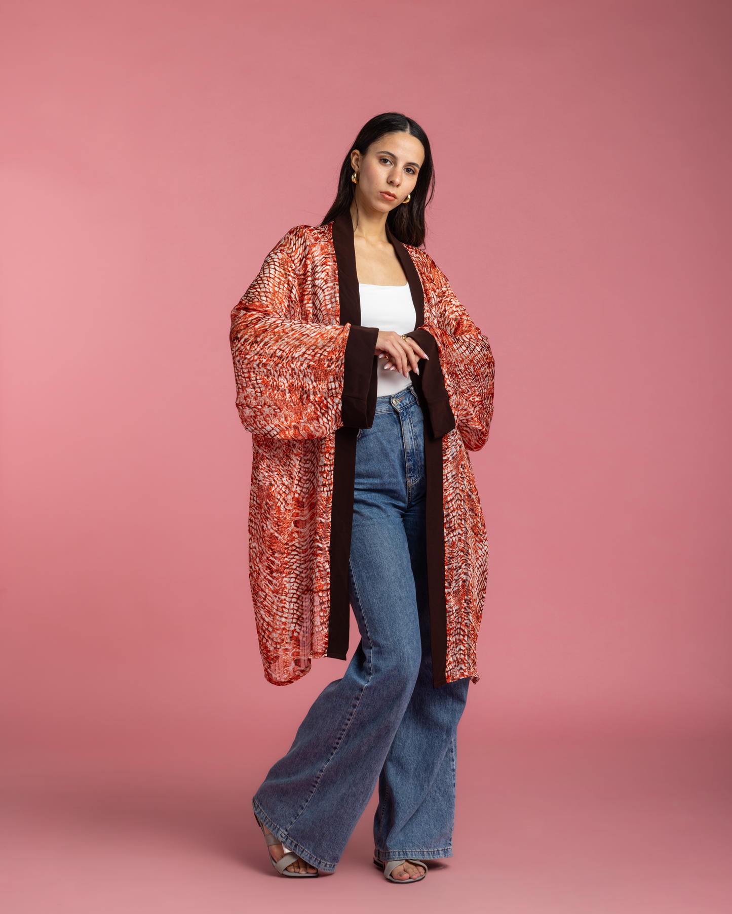 Everyday Kimono - Orange Print