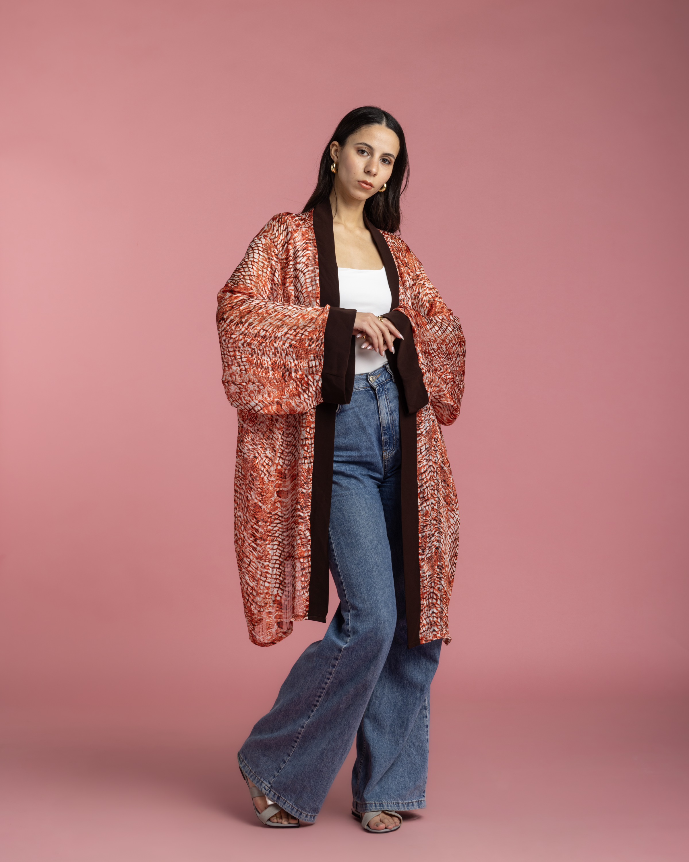 Everyday Kimono - Orange Print