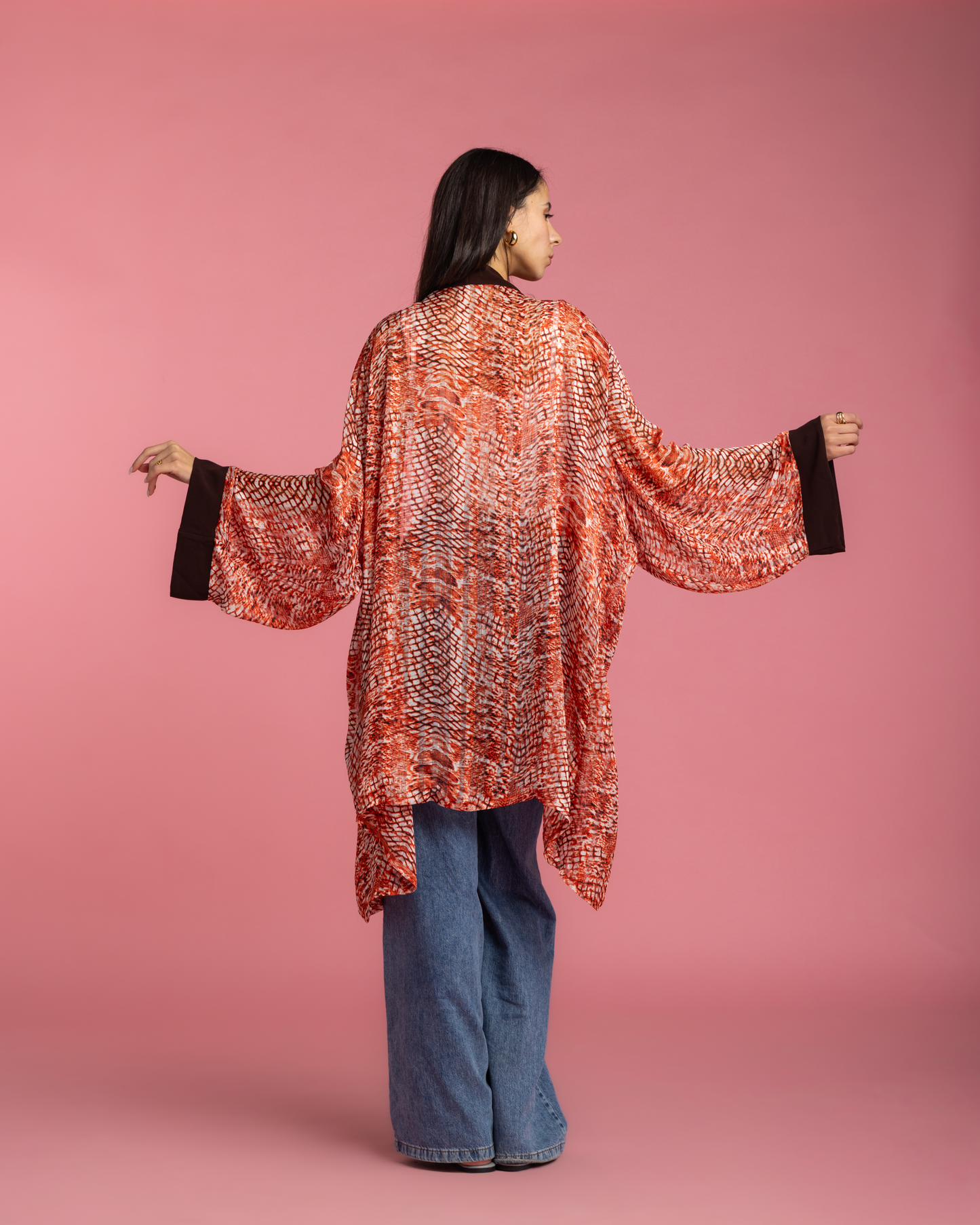 Everyday Kimono - Orange Print