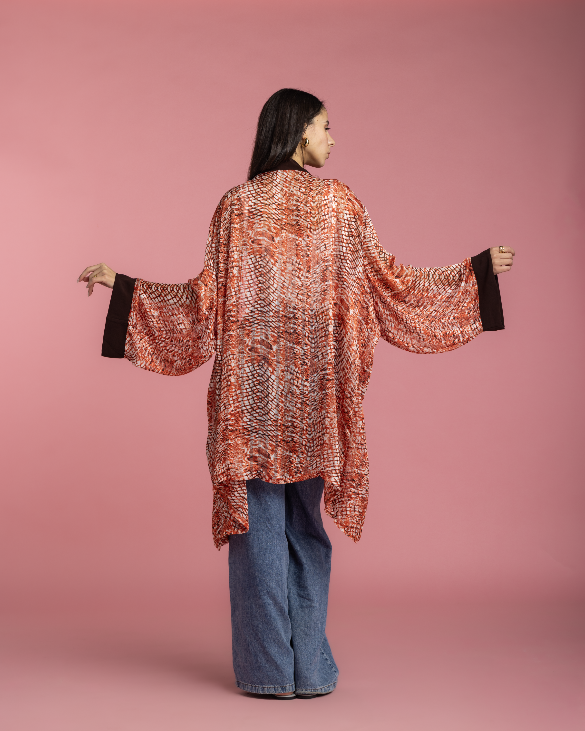 Everyday Kimono - Orange Print