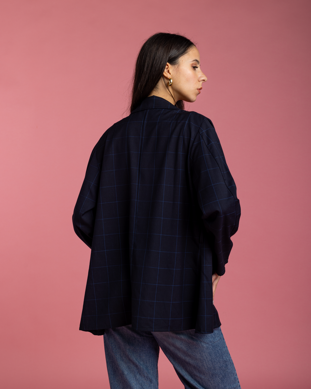 Casual Blazer - Navy Blue