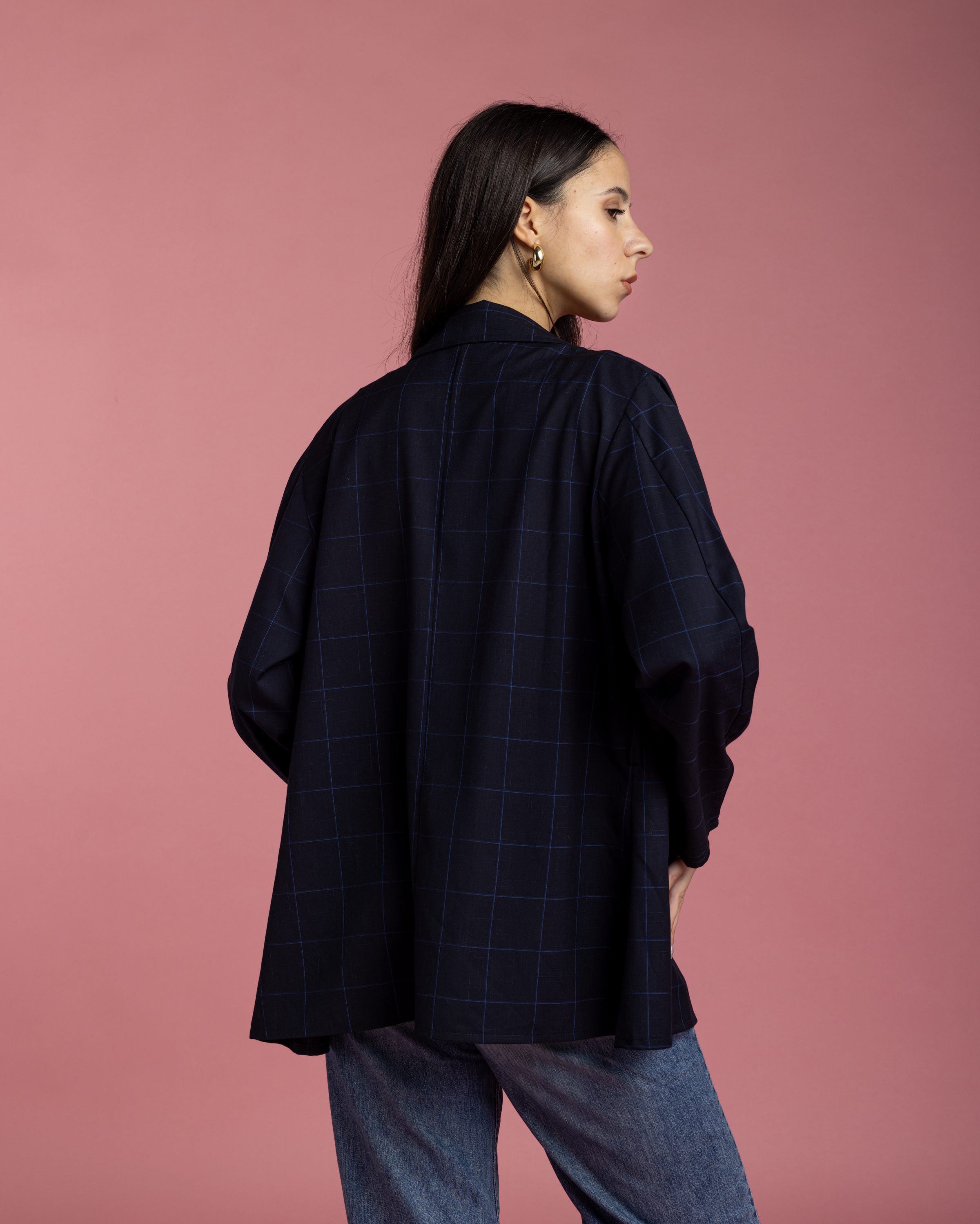 Casual Blazer - Navy Blue