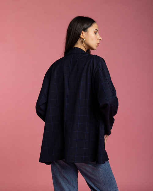 Casual Blazer - Navy Blue