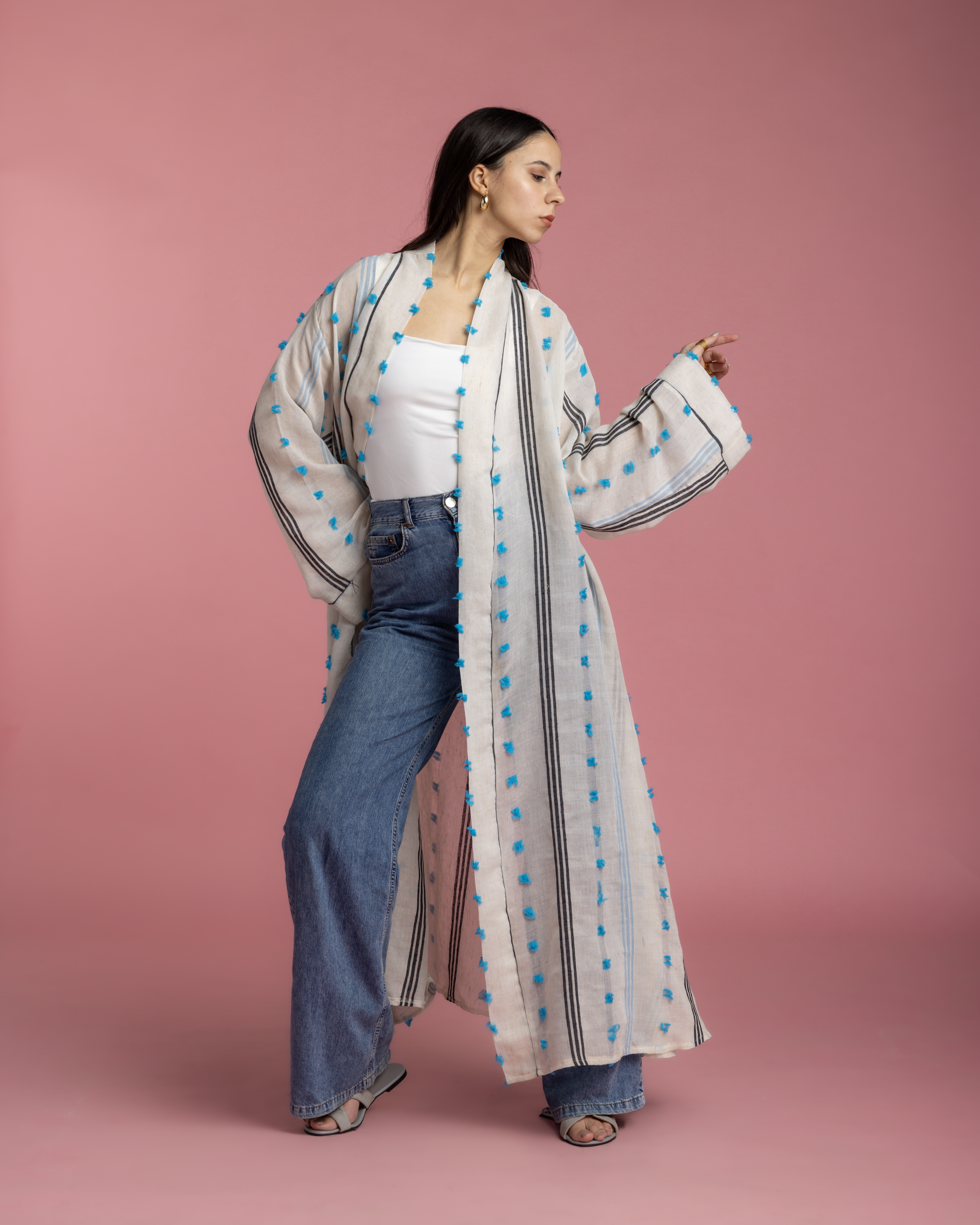 Old Cairo Kimono - Blue