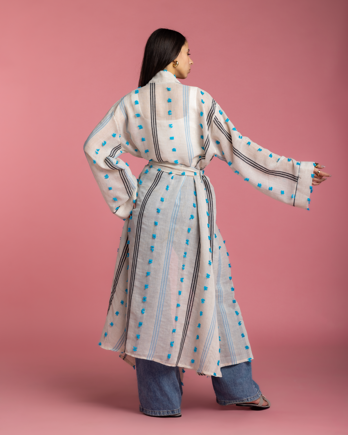 Old Cairo Kimono - Blue