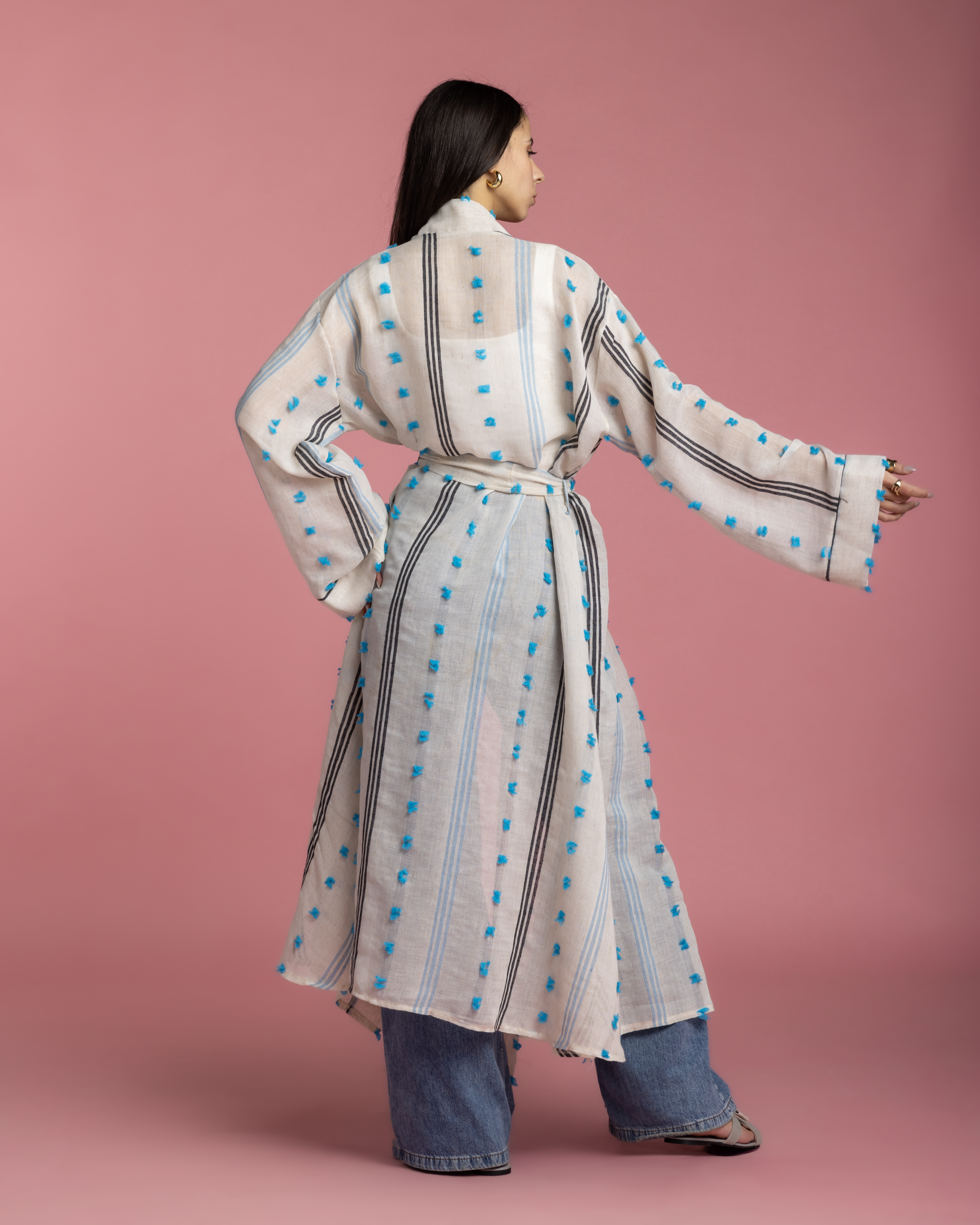 Old Cairo Kimono - Blue