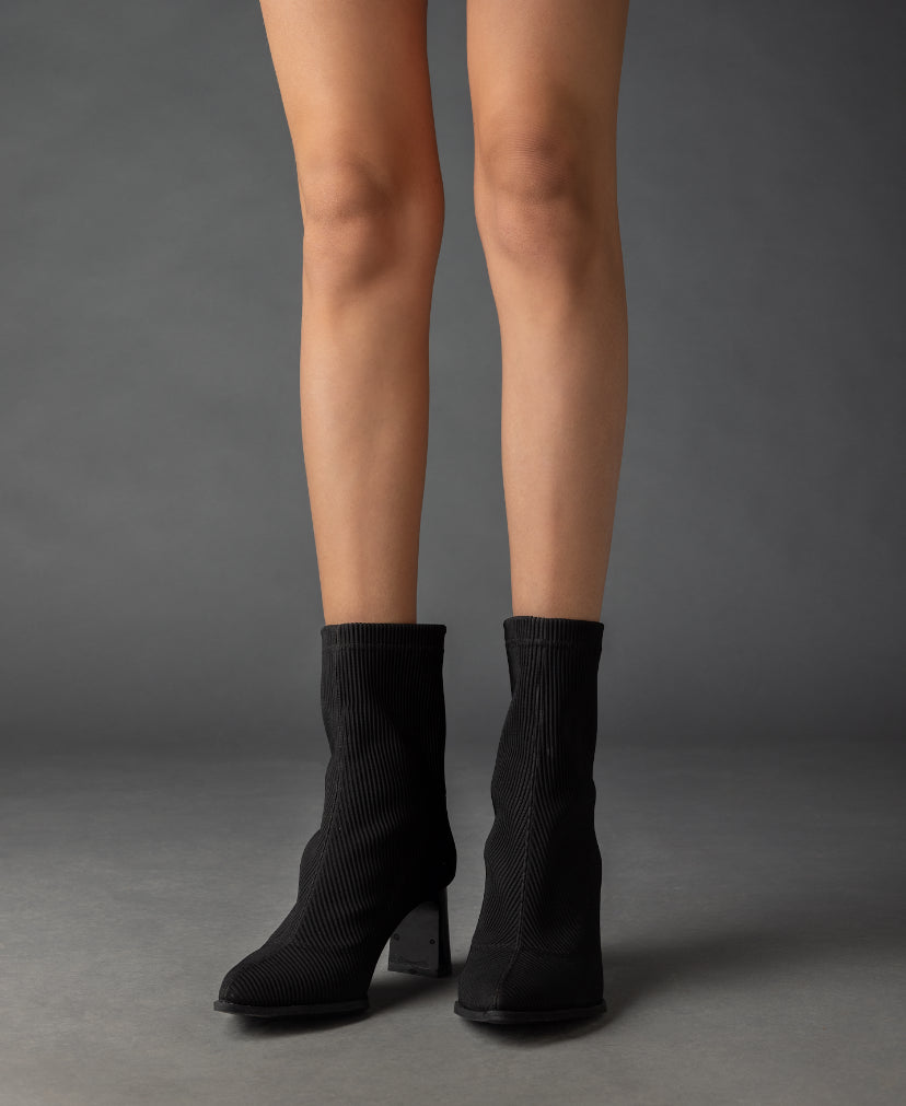 Tricot High Heel Boots