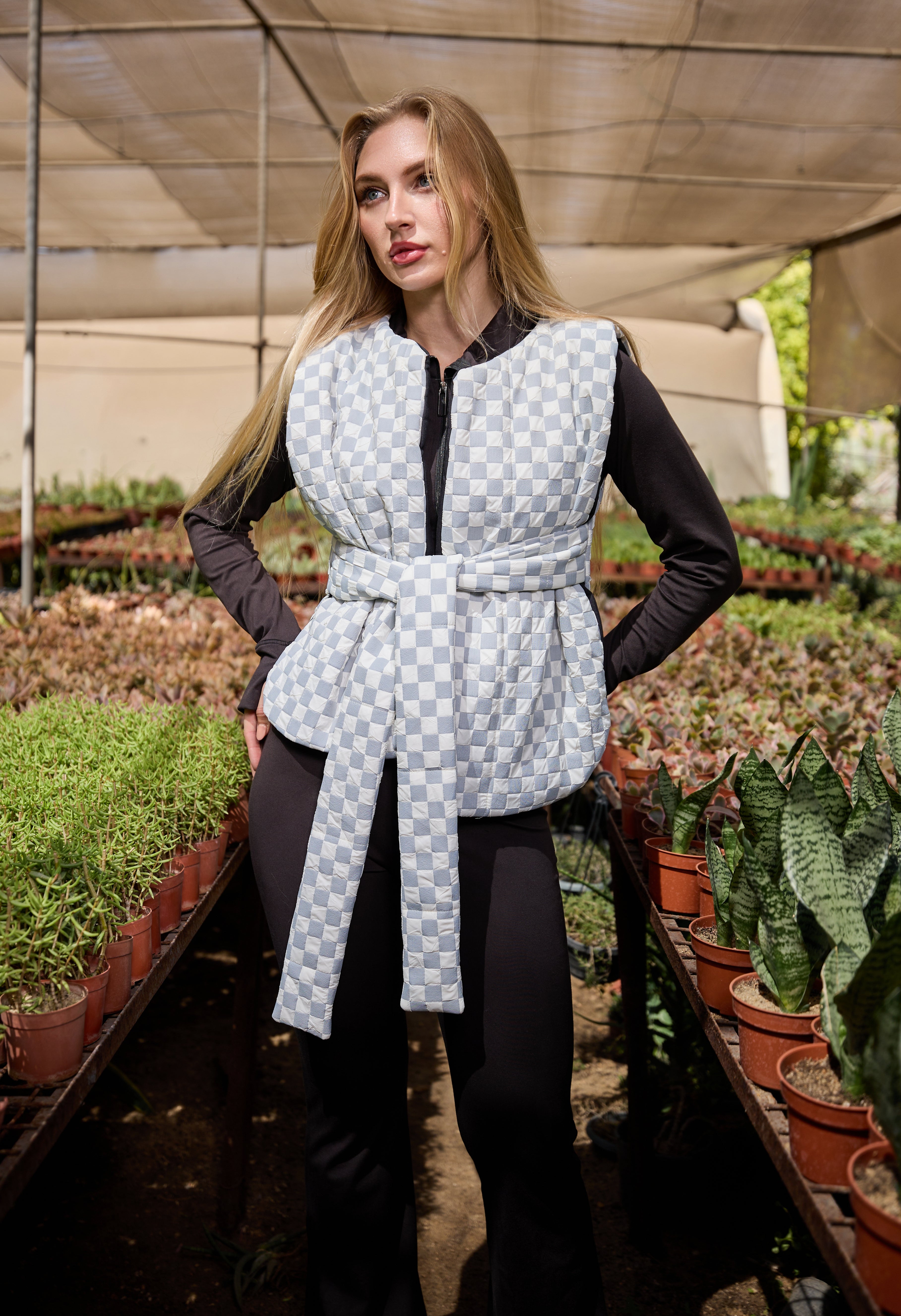 Open Puffer Jacket