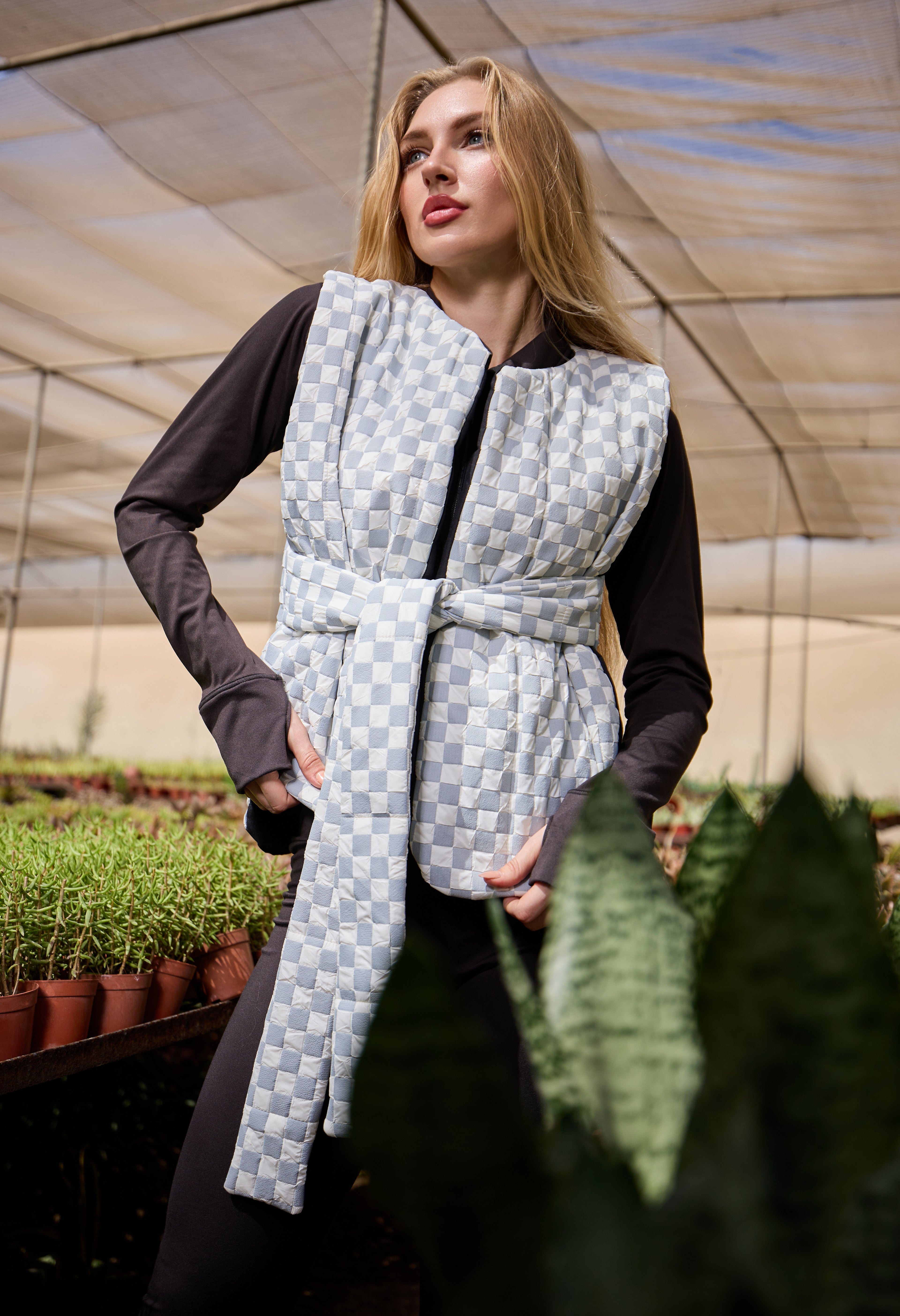 Open Puffer Jacket