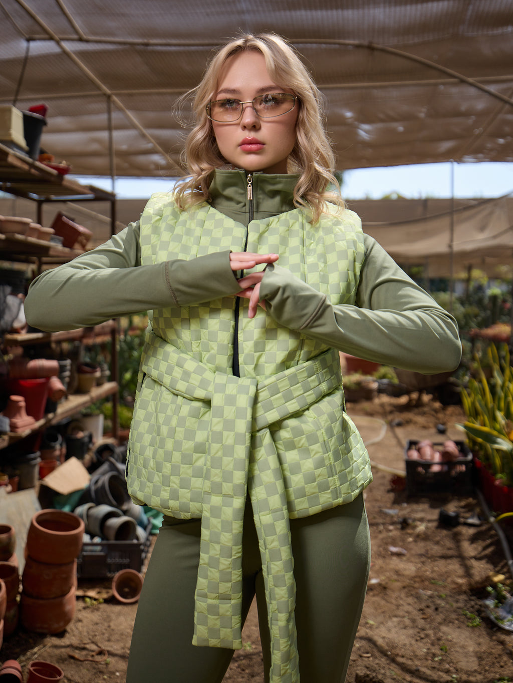 Open Puffer Jacket