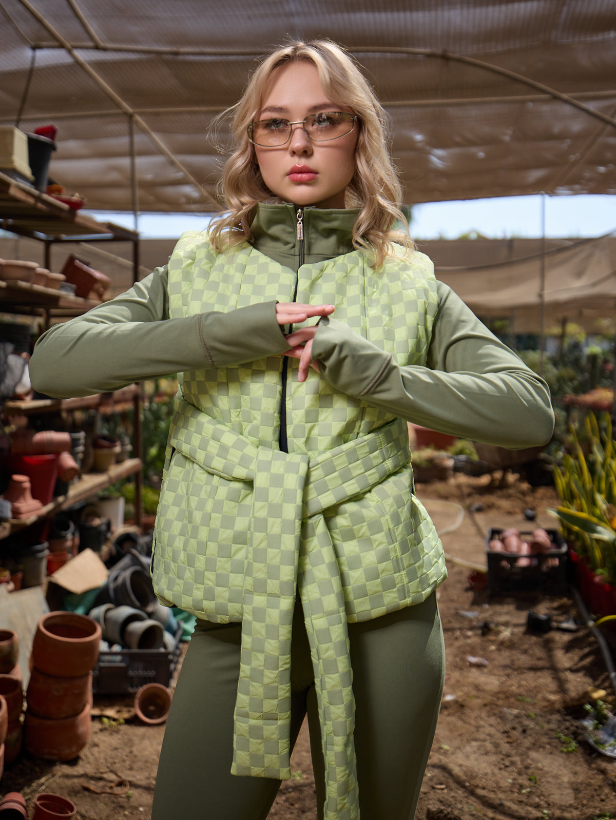 Open Puffer Jacket