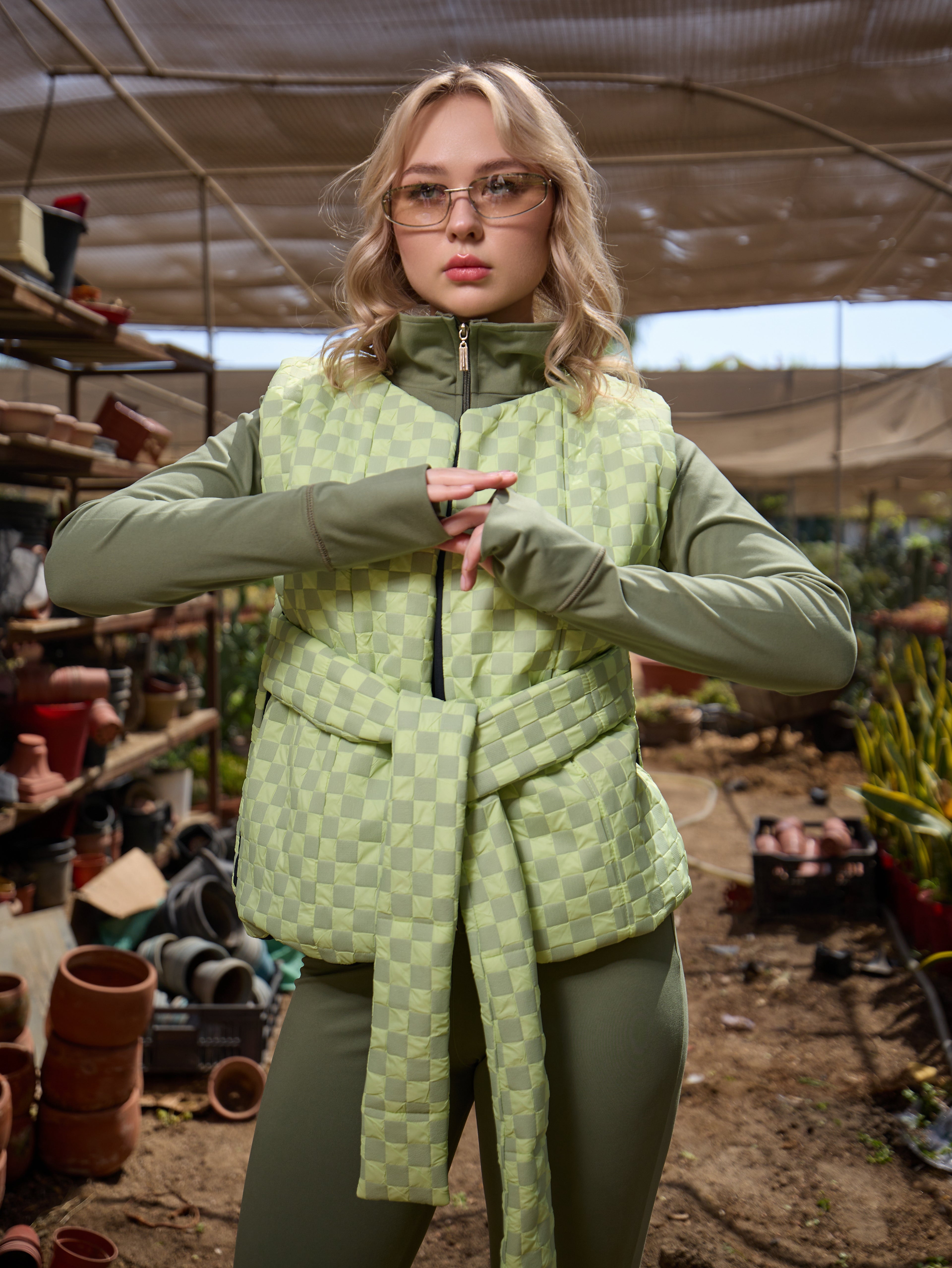 Open Puffer Jacket