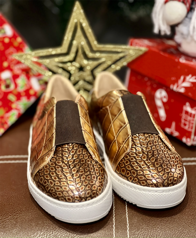 Gold Snake Sneakers - Christmas Special