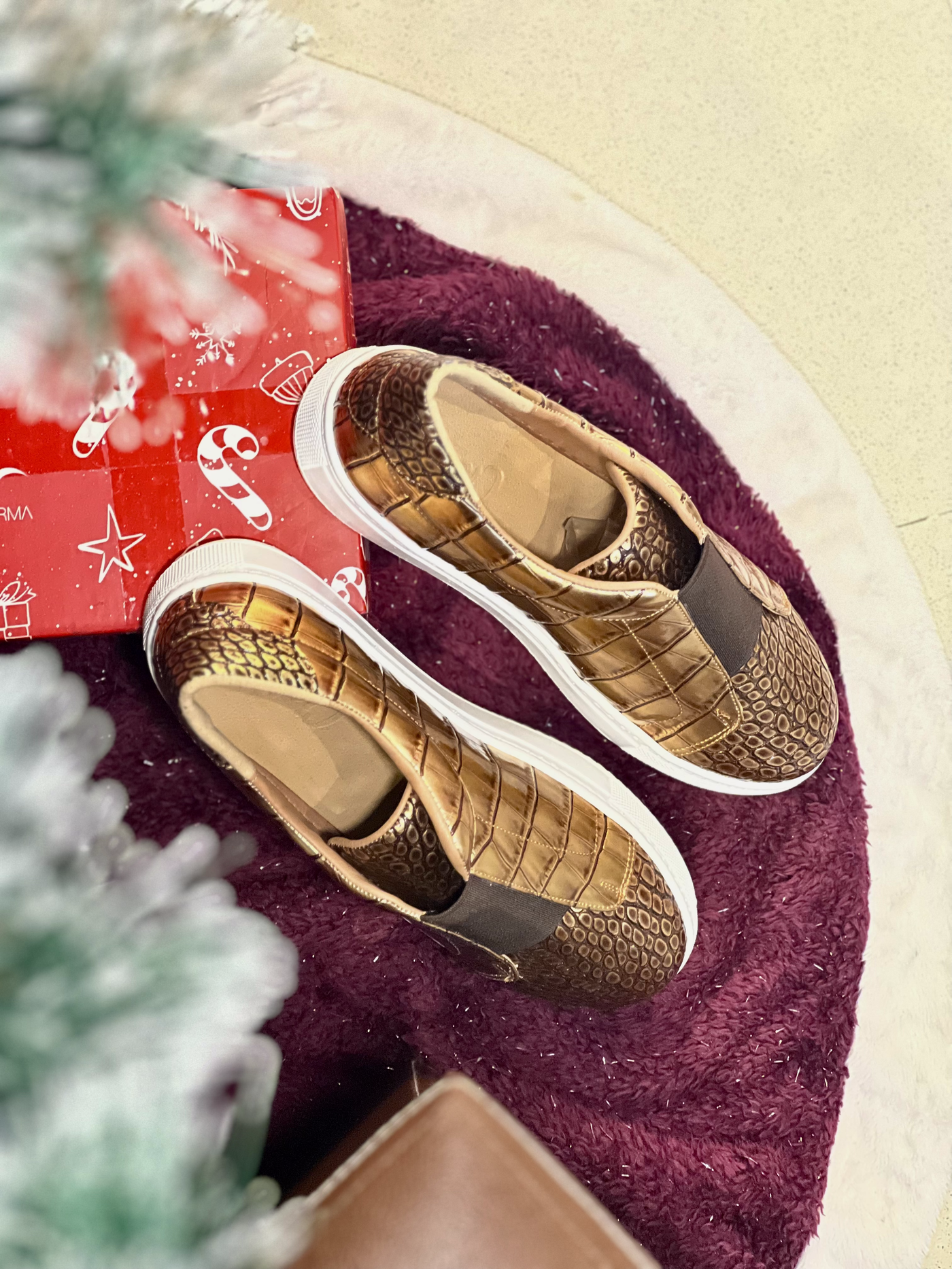 Gold Snake Sneakers - Christmas Special