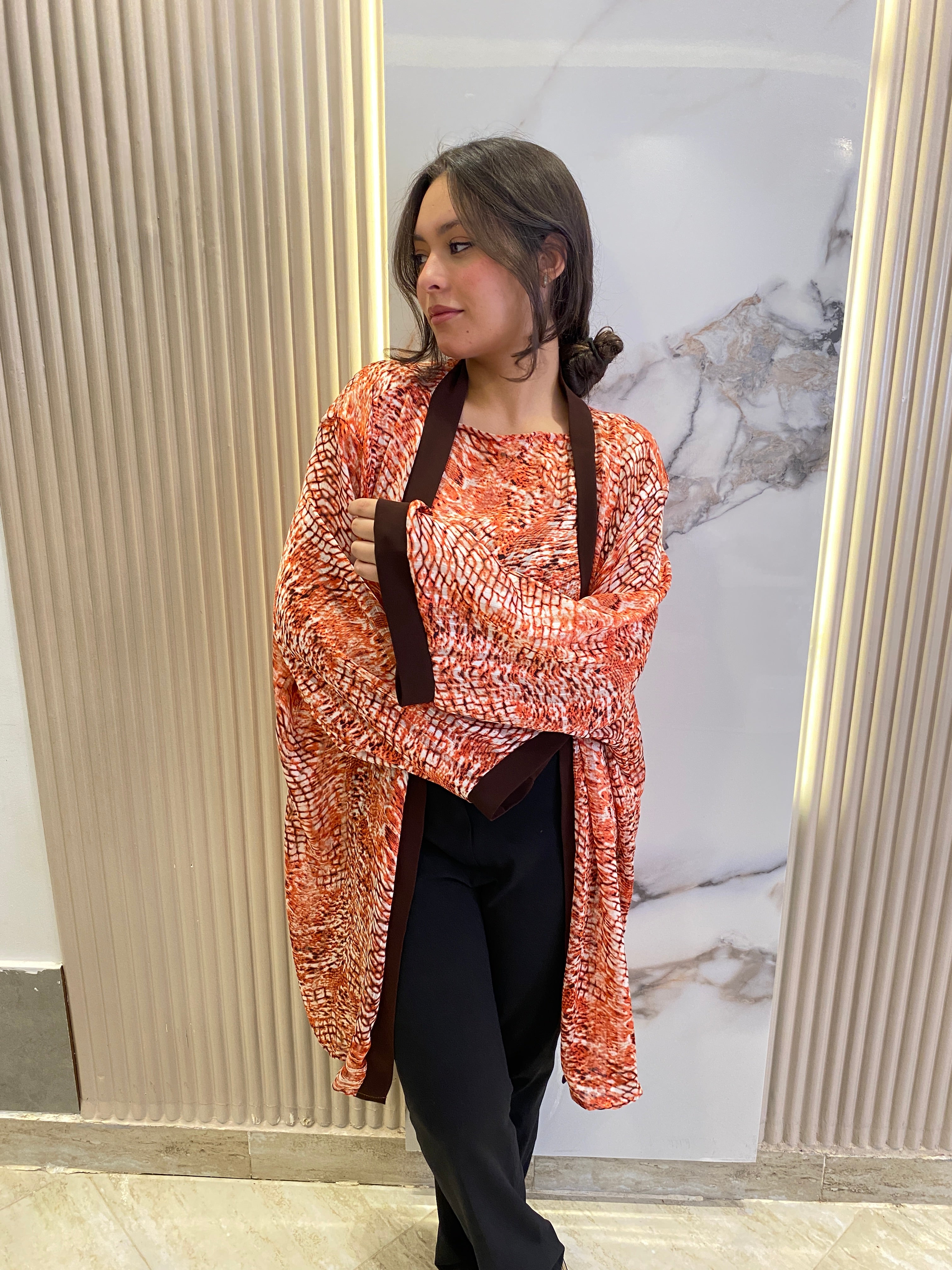 Everyday set-orange print