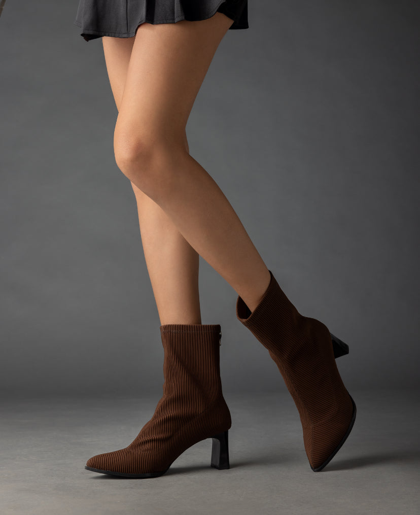 Tricot High Heel Boots