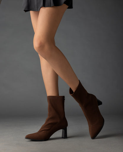 Tricot High Heel Boots