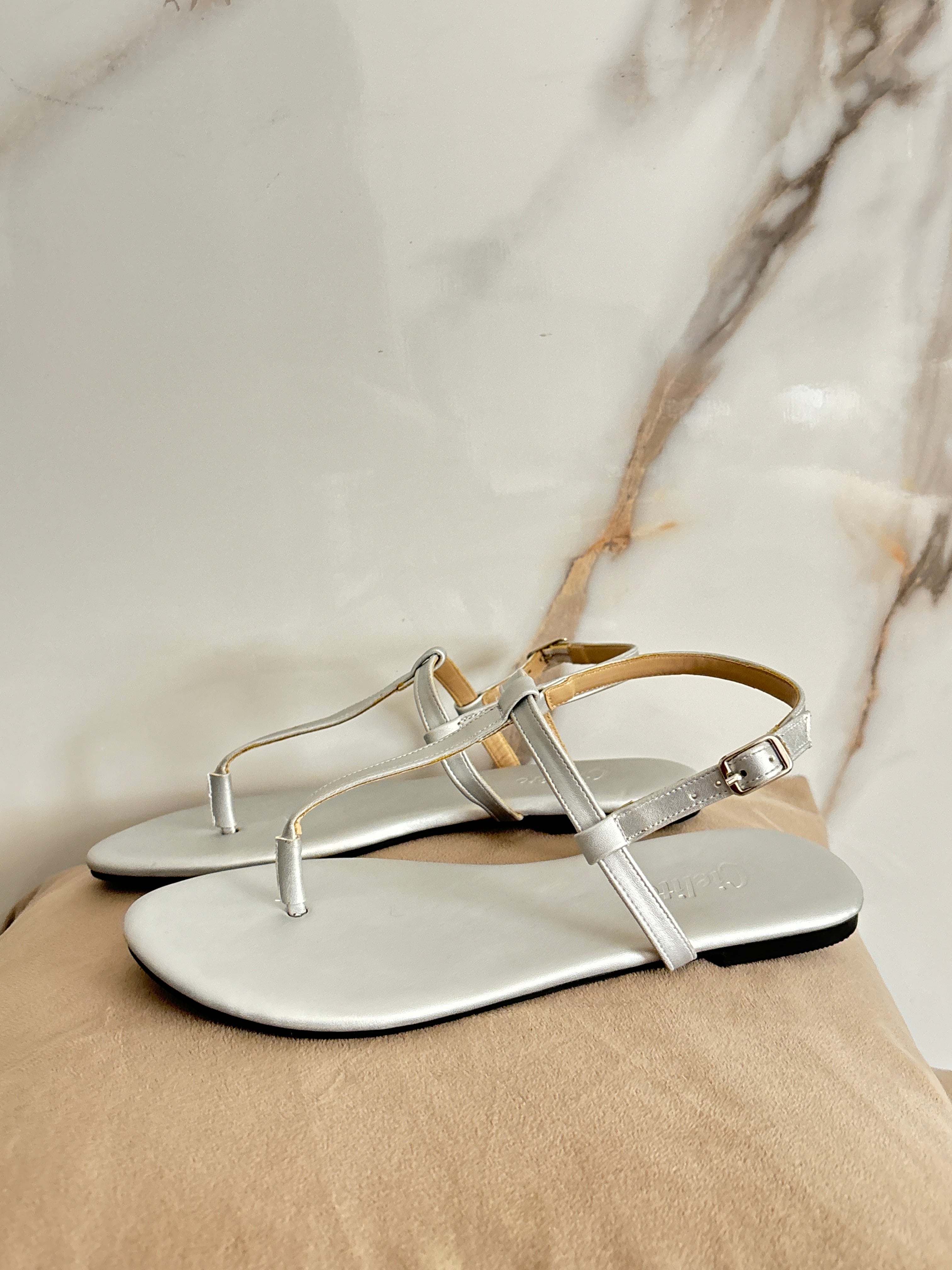 Classic slippers -silver